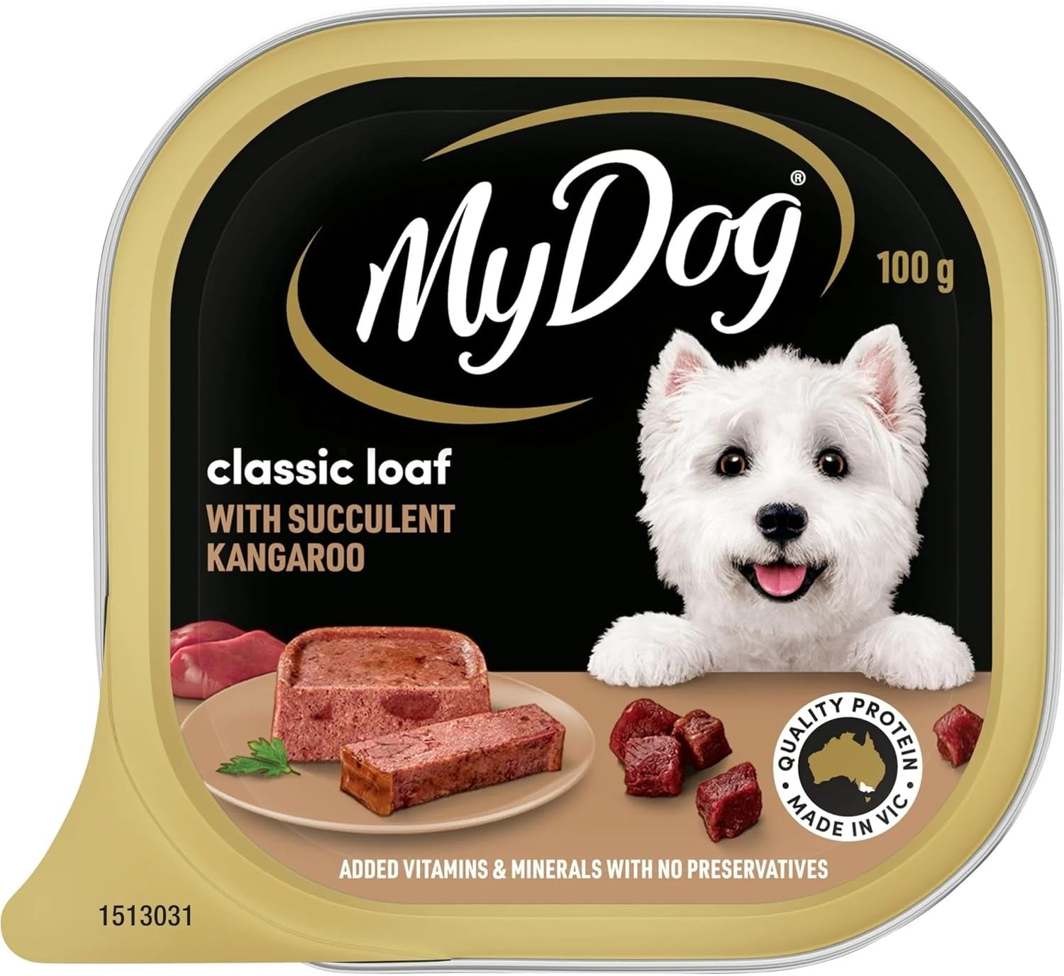 Classic Loaf with Succulent Kangaroo Dog Food 100 G (Pack of 6)